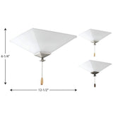 Progress Lighting North Park Collection 2-Light Unfinished Ceiling Fan Light Kit