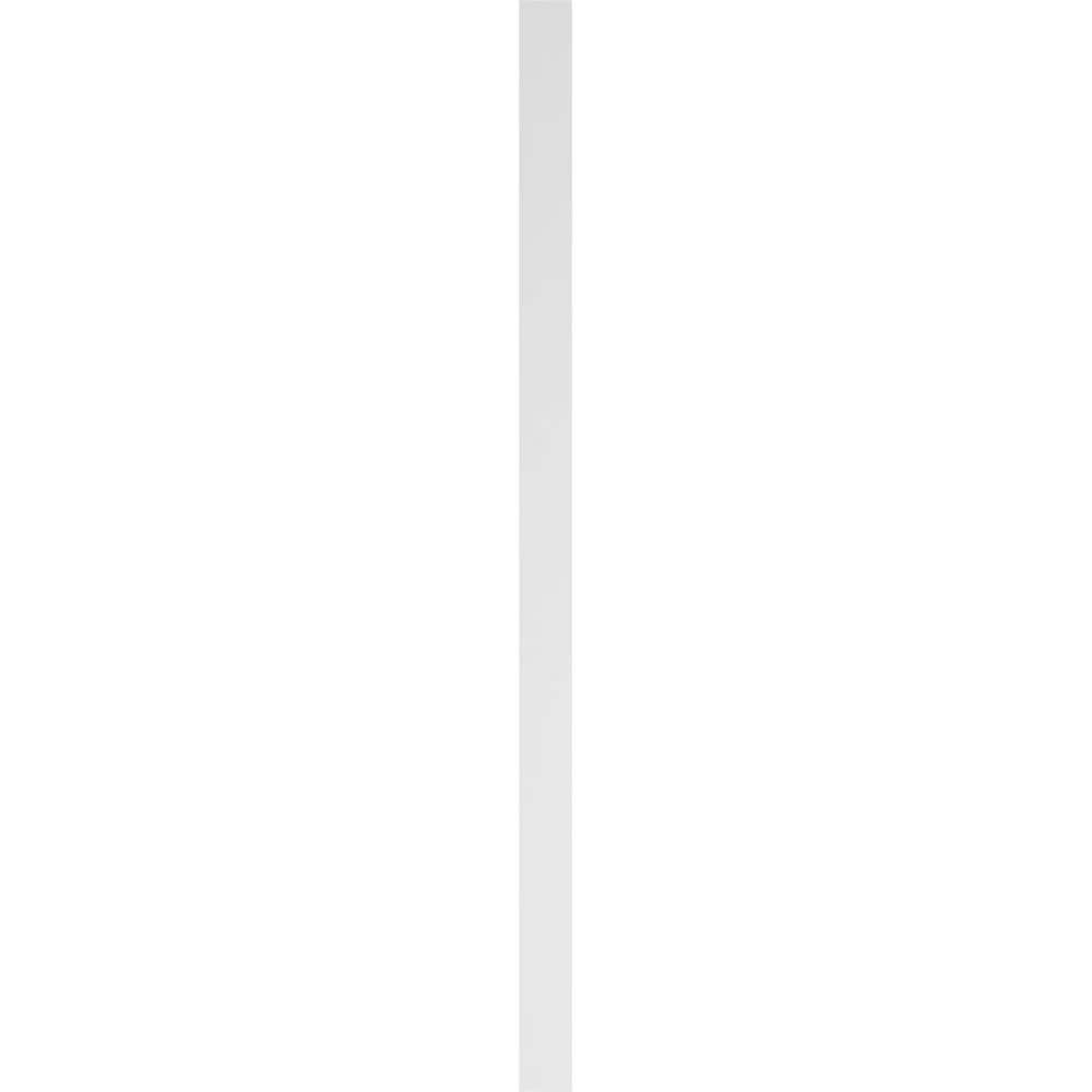 Ekena Millwork 2 in. x 4 in. x 82 in. 2-Equal Raised Panel PVC Pilaster Moulding with Standard Capital and Base (Pair)