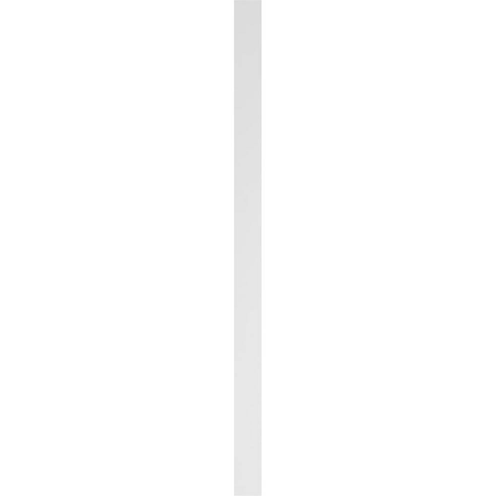 Ekena Millwork 2 in. x 5 in. x 90 in. Fluted PVC Pilaster Moulding with Decorative Capital and Base (Pair)