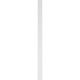 Ekena Millwork 2 in. x 5 in. x 90 in. Fluted PVC Pilaster Moulding with Decorative Capital and Base (Pair)