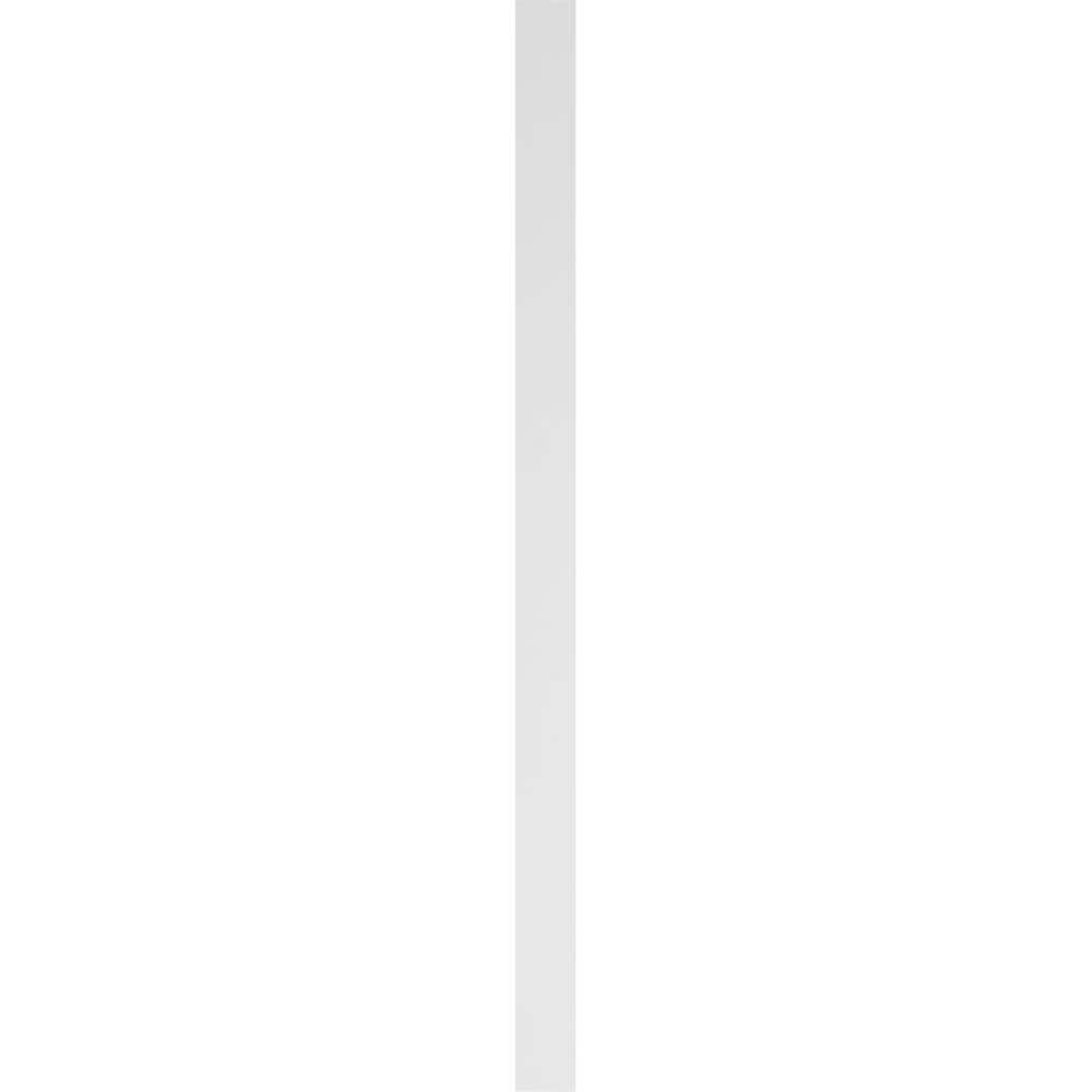 Ekena Millwork 2 in. x 5 in. x 90 in. Smooth PVC Pilaster Moulding with Standard Capital and Base (Pair)