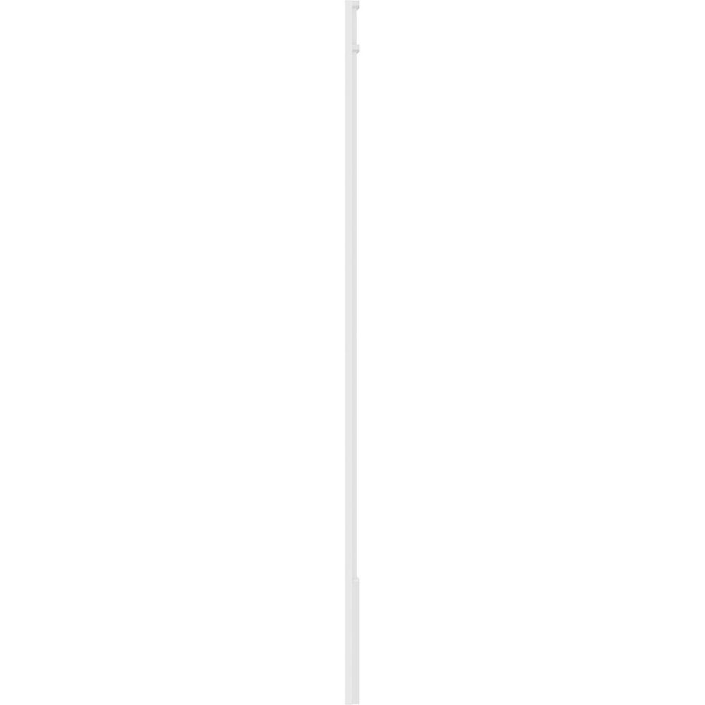 Ekena Millwork 2 in. x 5 in. x 96 in. Raised Panel PVC Pilaster Moulding with Decorative Capital and Base (Pair)