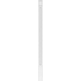 Ekena Millwork 2 in. x 5 in. x 96 in. Raised Panel PVC Pilaster Moulding with Decorative Capital and Base (Pair)