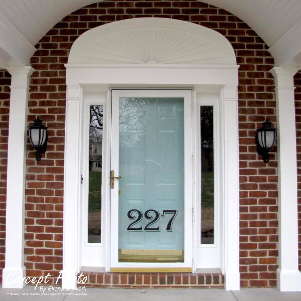 Ekena Millwork 2 in. x 6 in. x 48 in. Fluted PVC Pilaster Moulding with Standard Capital and Base (Pair)