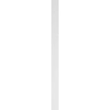 Ekena Millwork 2 in. x 6 in. x 90 in. Flat Panel PVC Pilaster Moulding with Standard Capital and Base (Pair)