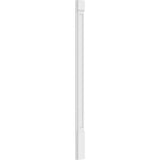 Ekena Millwork 2 in. x 6 in. x 90 in. Flat Panel PVC Pilaster Moulding with Standard Capital and Base (Pair)