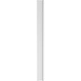 Ekena Millwork 2 in. x 8 in. x 90 in. Smooth PVC Pilaster Moulding with Decorative Capital and Base (Pair)
