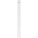 Ekena Millwork 2 in. x 8 in. x 102 in. Smooth PVC Pilaster with Standard Capital and Base Moulding (Pair)