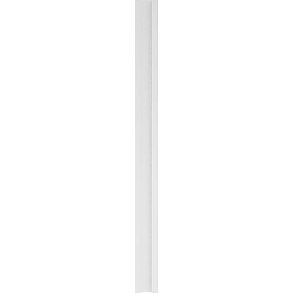 Ekena Millwork 2 in. x 8 in. x 102 in. Smooth PVC Pilaster with Standard Capital and Base Moulding (Pair)