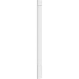 Ekena Millwork 2 in. x 8 in. x 102 in. Smooth PVC Pilaster with Standard Capital and Base Moulding (Pair)