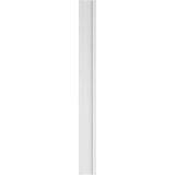 Ekena Millwork 2 in. x 9 in. x 90 in. Fluted PVC Pilaster Moulding with Standard Capital and Base (Pair)