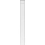 Ekena Millwork 2 in. x 10 in. x 96 in. Smooth PVC Pilaster Moulding with Decorative Capital and Base (Pair)