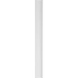Ekena Millwork 2 in. x 10 in. x 96 in. Smooth PVC Pilaster Moulding with Decorative Capital and Base (Pair)