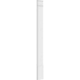 Ekena Millwork 2 in. x 10 in. x 96 in. Smooth PVC Pilaster Moulding with Decorative Capital and Base (Pair)