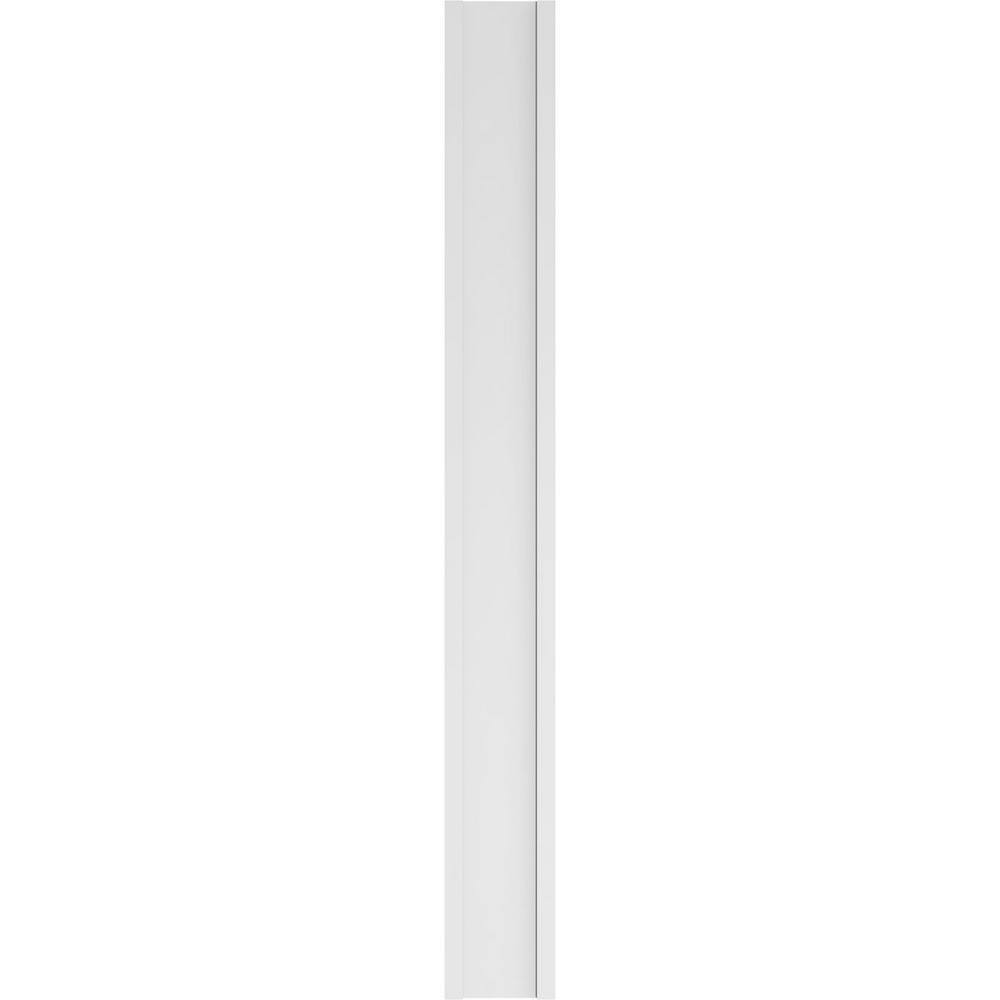 Ekena Millwork 2 in. x 12 in. x 108 in. Smooth PVC Pilaster with Decorative Capital and Base Moulding (Pair)