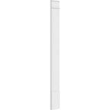 Ekena Millwork 2 in. x 12 in. x 108 in. Smooth PVC Pilaster with Decorative Capital and Base Moulding (Pair)