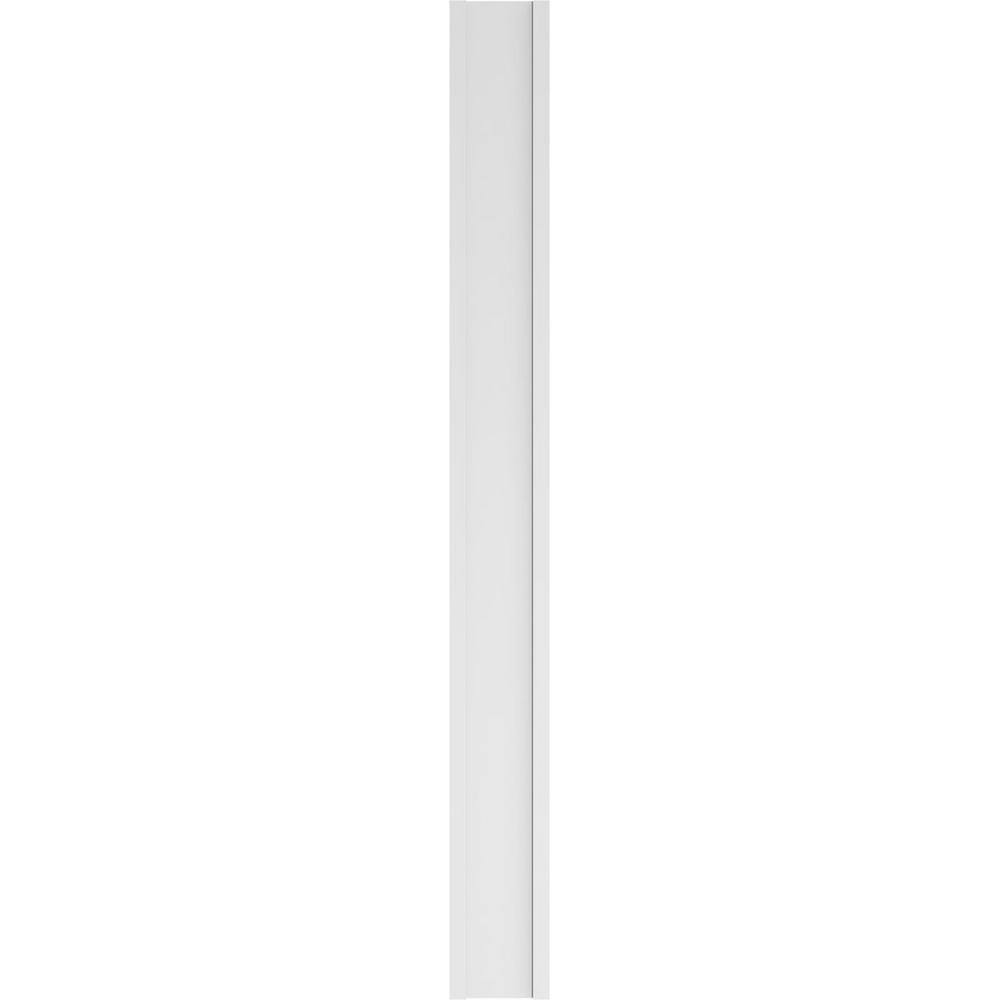 Ekena Millwork 2 in. x 12 in. x 120 in. 2-Equal Raised Panel PVC Pilaster Moulding with Decorative Capital and Base (Pair)
