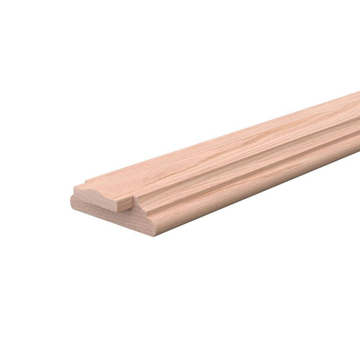 EVERMARK Stair Parts 6045 8 ft. Unfinished Red Oak Shoe Rail with Crown Fillet