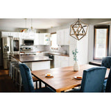 HARDWOOD REFLECTIONS 6 ft. L x 30 in. D Unfinished Saman Solid Wood Butcher Block Desktop Countertop With Live Edge