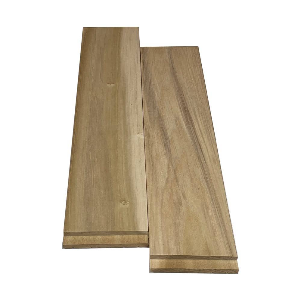 Swaner Hardwood 11/16 in. x 4-9/16 in. x 97-11/16 in. Solid Poplar Jamb Side Piece Flat Moulding (2-Pack)