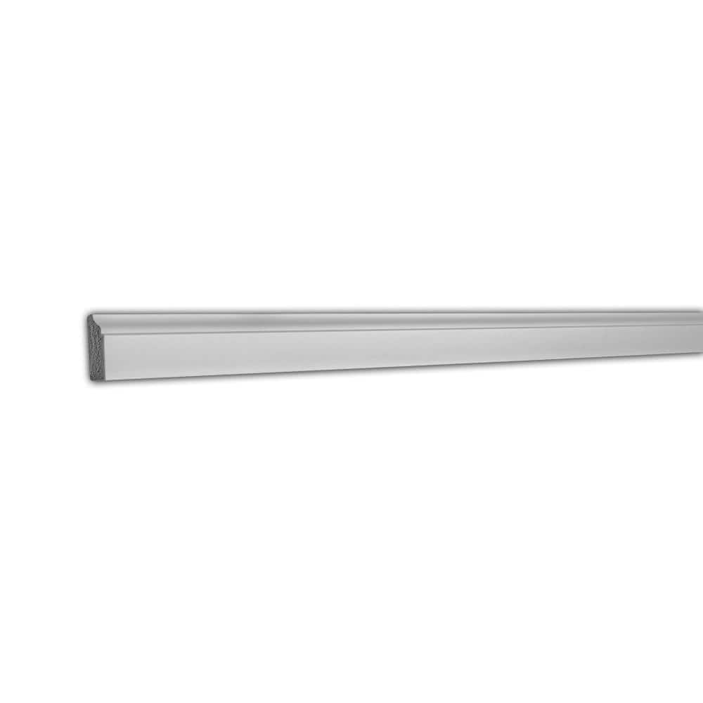 American Pro Decor WM 935 1-5/8 in. x 9/16 in. Recycled Polystyrene Door Stop Moulding Pro Pack 64 LF (8-Pack)
