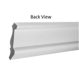 American Pro Decor WM 49 3 in. x 2 in. x 96 in. Plain Recycled Polystyrene Crown Moulding Pro Pack 64 LF (8-Pack)