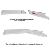 American Pro Decor Trim Fast 3-1/8 in. x 3-1/8 in. x 96 in. Plain Polystyrene Peel and Stick Crown Moulding 24 LF (3-Pack)