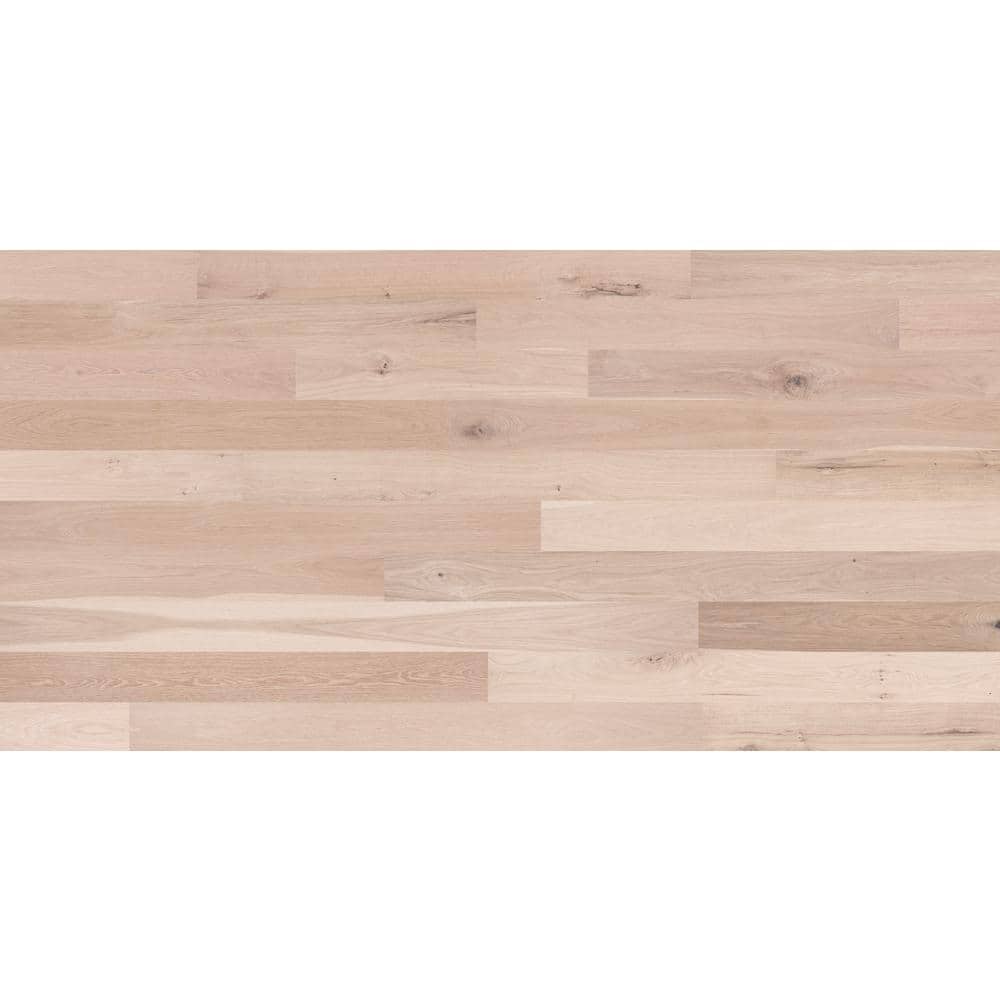 Beasley Unfinished 1/2 in. x 5-3/8 in. Engineered White Oak Hardwood Flooring (35.1 sq. ft./ctn)