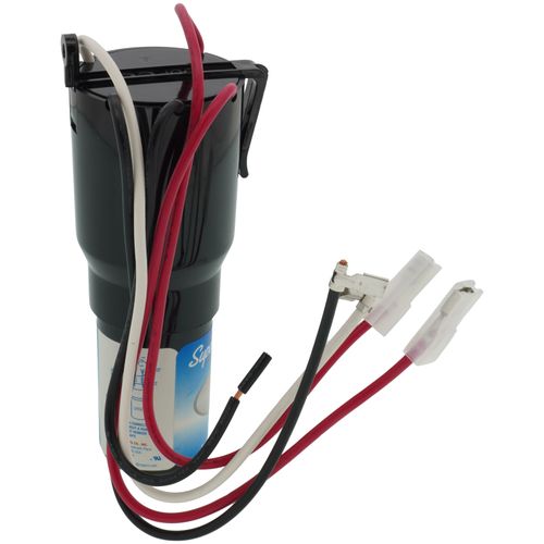 Supco URSC10 capacitor - detail view (Type: Relay; Voltage: 115V)