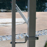 US Door and Fence Navajo White Steel Deluxe Fence Gate Hardware Kit