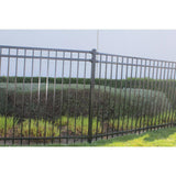 US Door and Fence Pro Series 1.75 in. x 3.25 in. Black Powder-Coated Steel Fence Swivel Mounting Bracket (2-Pack)