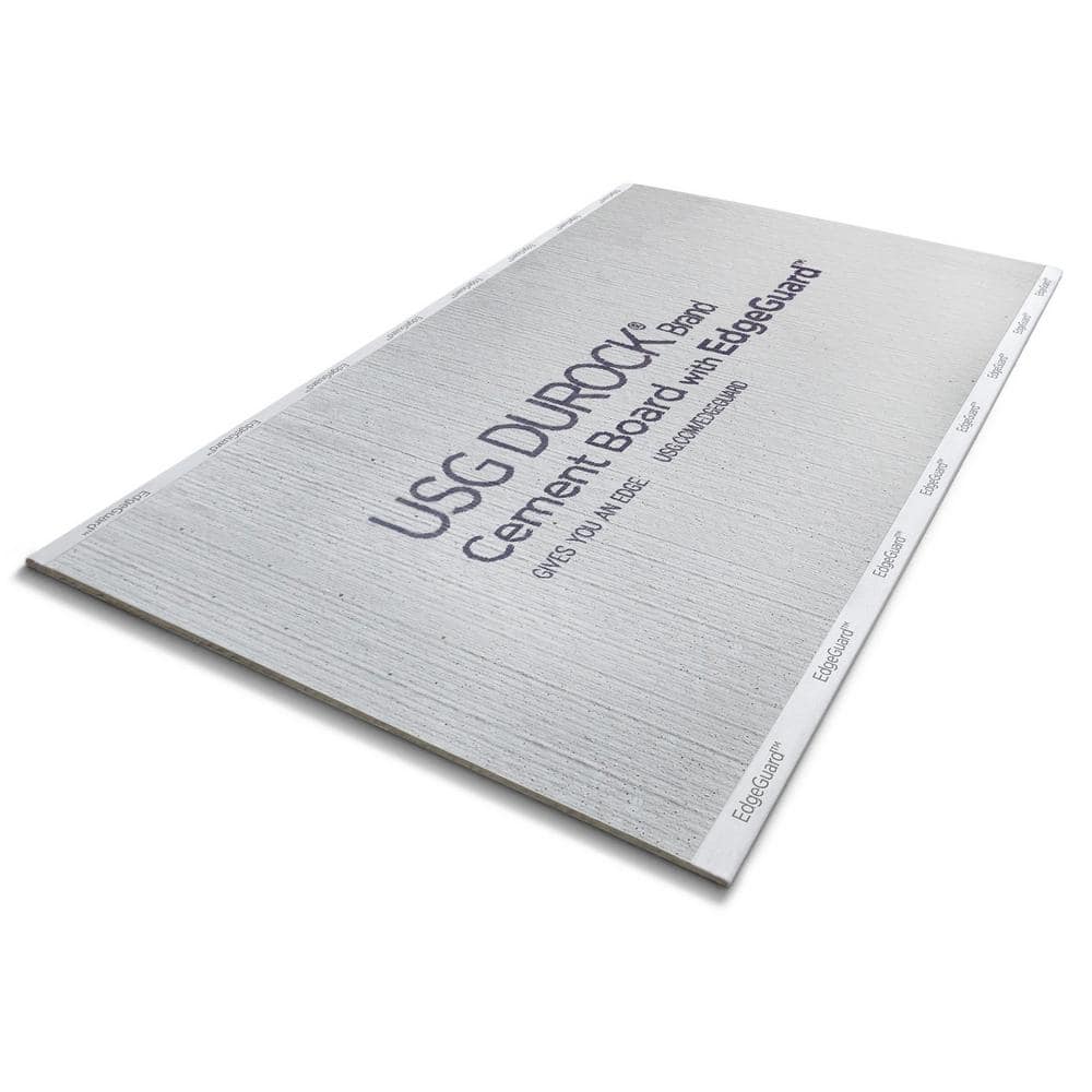 USG Durock Brand 1/4 in. x 3 ft. x 5 ft. Cement Board with EdgeGuard