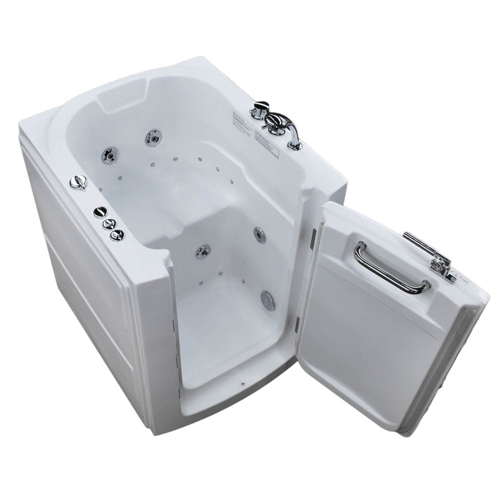 Universal Tubs HD Series 38 in. Right-Swinging Door Walk-In Whirlpool and Air Bath Tub, White