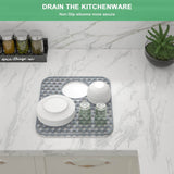Unbranded 14x11 Silicone Kitchen Sink Bottom Grid in Gray