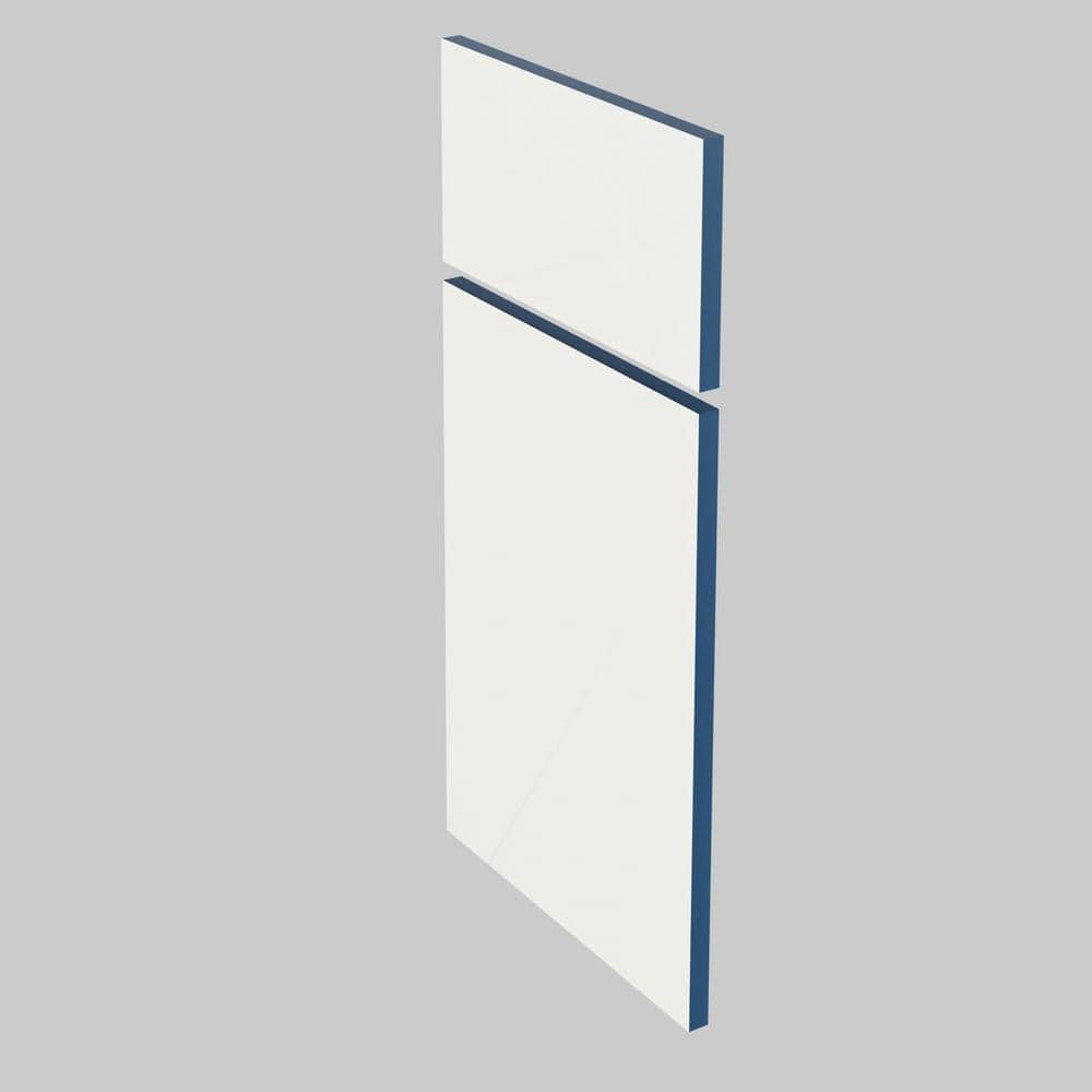 MILL'S PRIDE Richmond Valencia Blue Plywood Shaker Ready to Assemble Corner Kitchen Cabinet Soft Close 20 in W x 12 in D x 30 in H