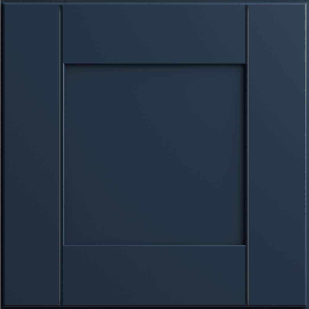 MILL'S PRIDE Richmond Valencia Blue Plywood Shaker Ready to Assemble Corner Kitchen Cabinet Soft Close 24 in W x 12 in D x 42 in H