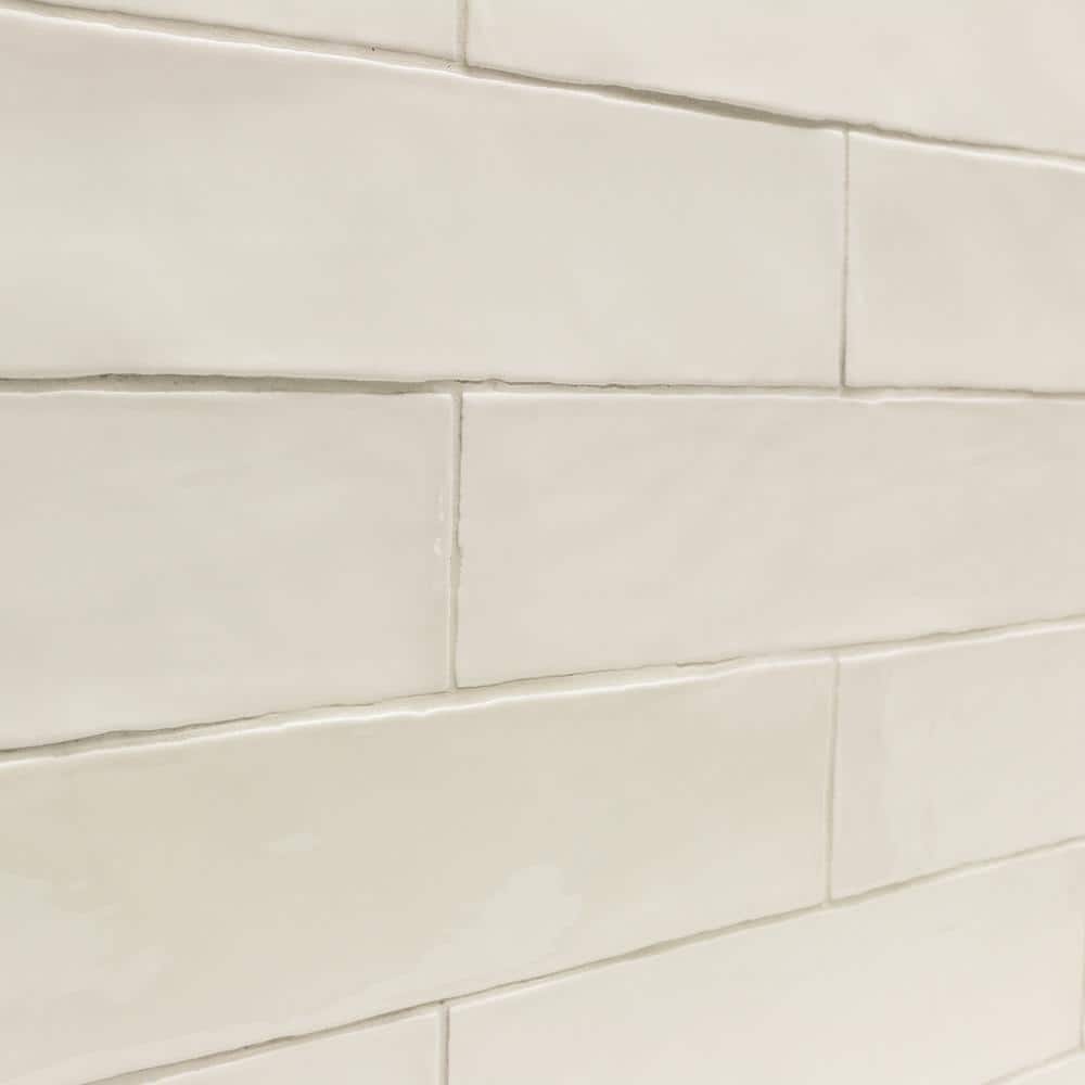 Ivy Hill Tile Catalina Vanilla 3 in. x 12 in. x 8 mm Polished Ceramic Subway Wall Tile (10.76 sq.ft./case)