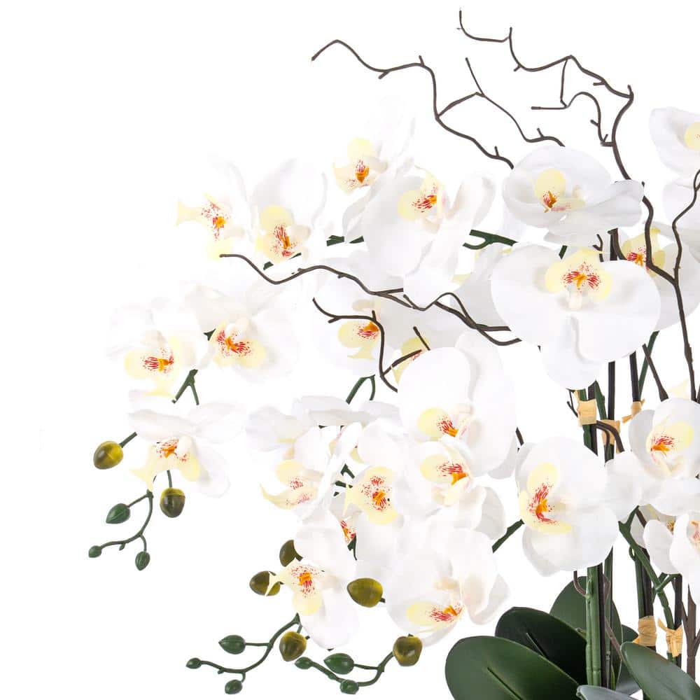Vanity Art 36.22 in. H Artificial Phalaenopsis Orchids Floral Arrangement in Pot