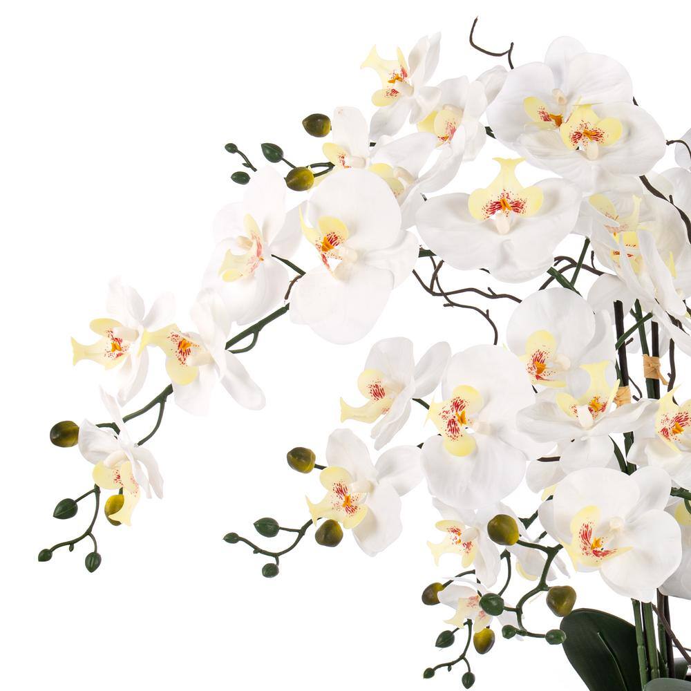 Vanity Art 36.22 in. H Artificial Phalaenopsis Orchids Floral Arrangement in Pot
