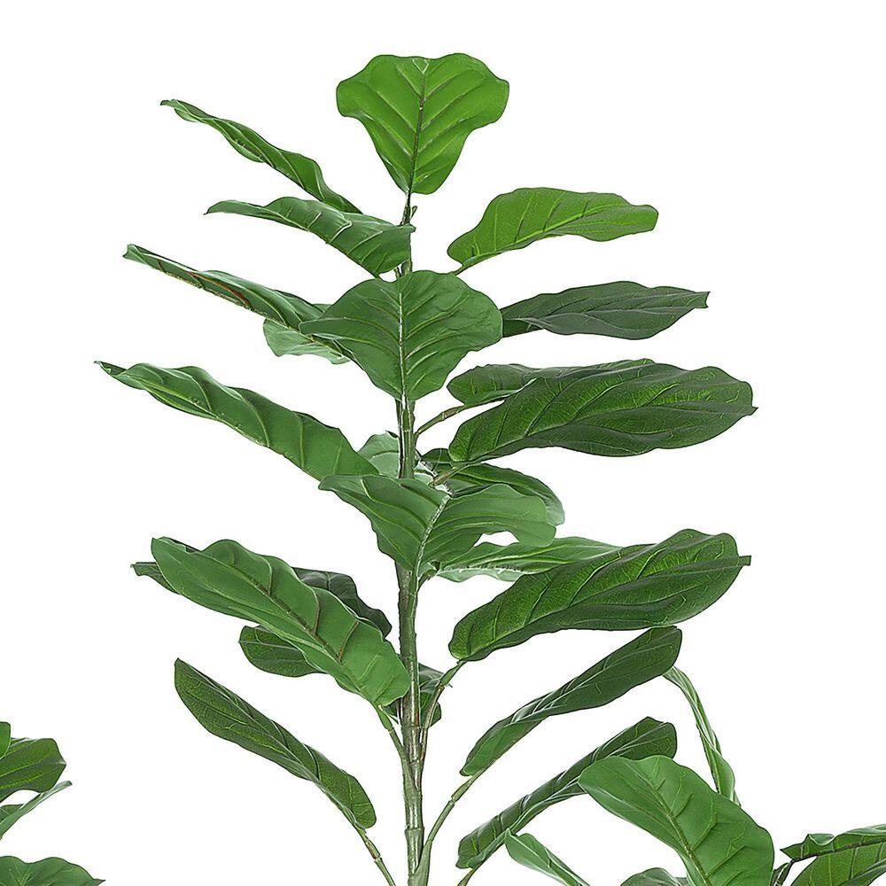 Vanity Art 82 .68 in. H Artificial Fiddle Leaf Fig Plant in Pot (Set of 2)