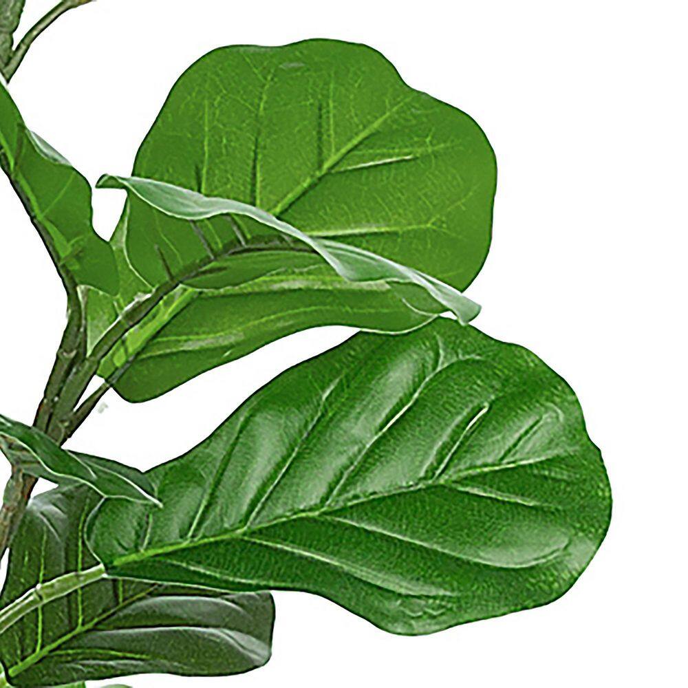 Vanity Art 82 .68 in. H Artificial Fiddle Leaf Fig Plant in Pot (Set of 2)