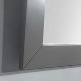 Vanity Art Genoa 24 in. W x 22 in. D x 36 in. H Bath Vanity in Grey with Engineered Marble Top in White with Basin and Mirror