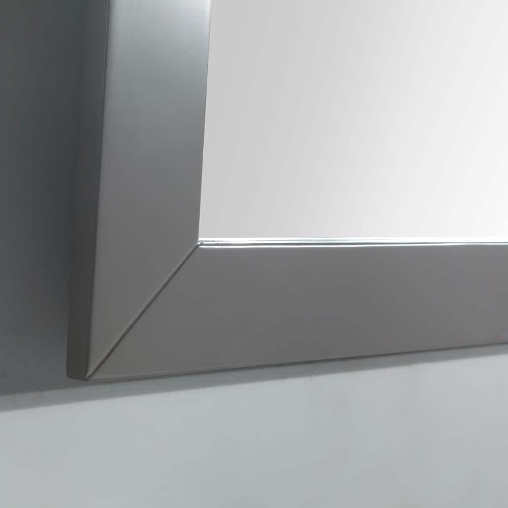 Vanity Art Genoa 30 in. W x 22 in. D x 36 in. H Bath Vanity in Grey with Engineered Marble Top in White with Basin and Mirror
