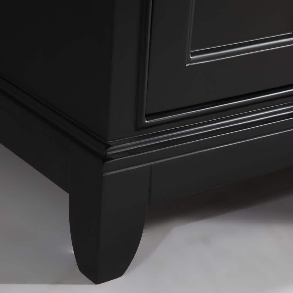 Vanity Art Genoa 60 in. W x 22 in. D x 36 in. H Bath Vanity in Espresso with Engineered Marble Top in White with Basin and Mirror
