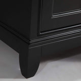 Vanity Art Genoa 60 in. W x 22 in. D x 36 in. H Bath Vanity in Espresso with Engineered Marble Top in White with Basin and Mirror