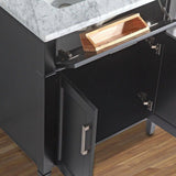 Vanity Art Savona 24 in. W x 22 in. D x 36 in. H Bath Vanity in Espresso with Vanity Top in White with White Basin and Mirror
