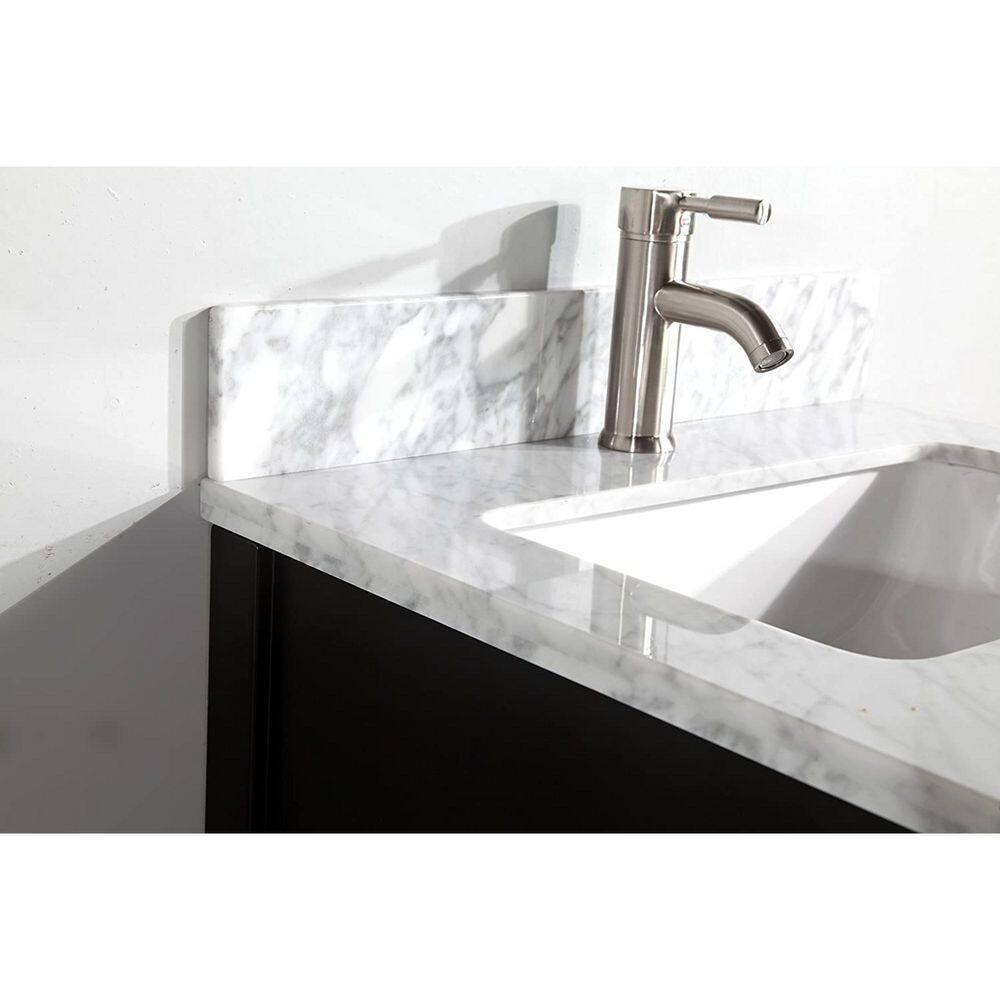 Vanity Art Savona 24 in. W x 22 in. D x 36 in. H Bath Vanity in Espresso with Vanity Top in White with White Basin and Mirror