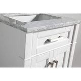 Vanity Art Savona 24 in. W x 22 in. D x 36 in. H Bath Vanity in White with Vanity Top in White with White Basin and Mirror