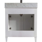 Vanity Art Savona 24 in. W x 22 in. D x 36 in. H Bath Vanity in White with Vanity Top in White with White Basin and Mirror