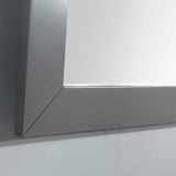 Vanity Art Savona 36 in. W x 22 in. D x 36 in. H Vanity in Grey with Single Basin Vanity Top in White and Grey Marble and Mirror
